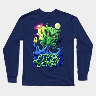 Attack of alien octopi Long Sleeve T-Shirt